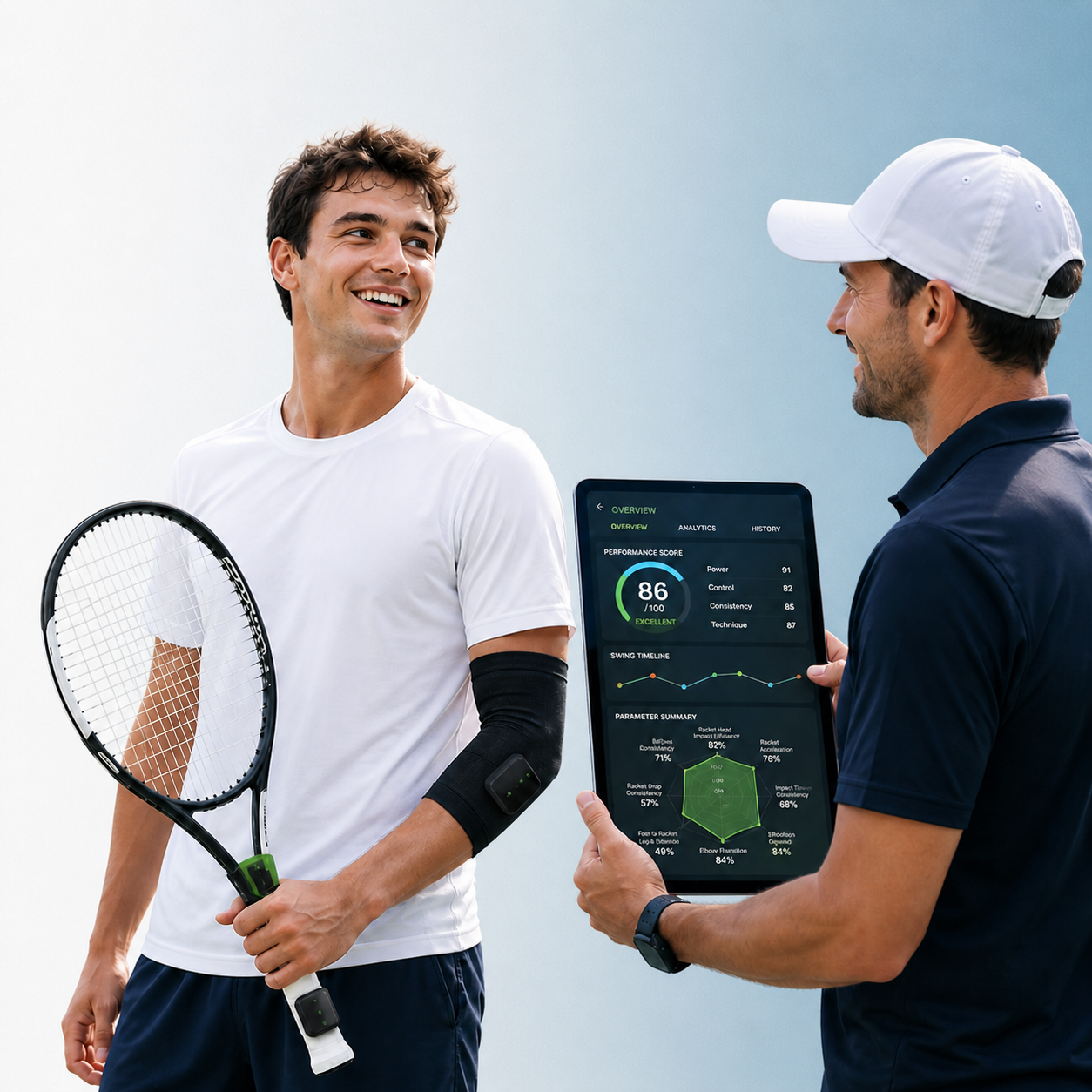 SwingFlux wearable tennis sensing product concept